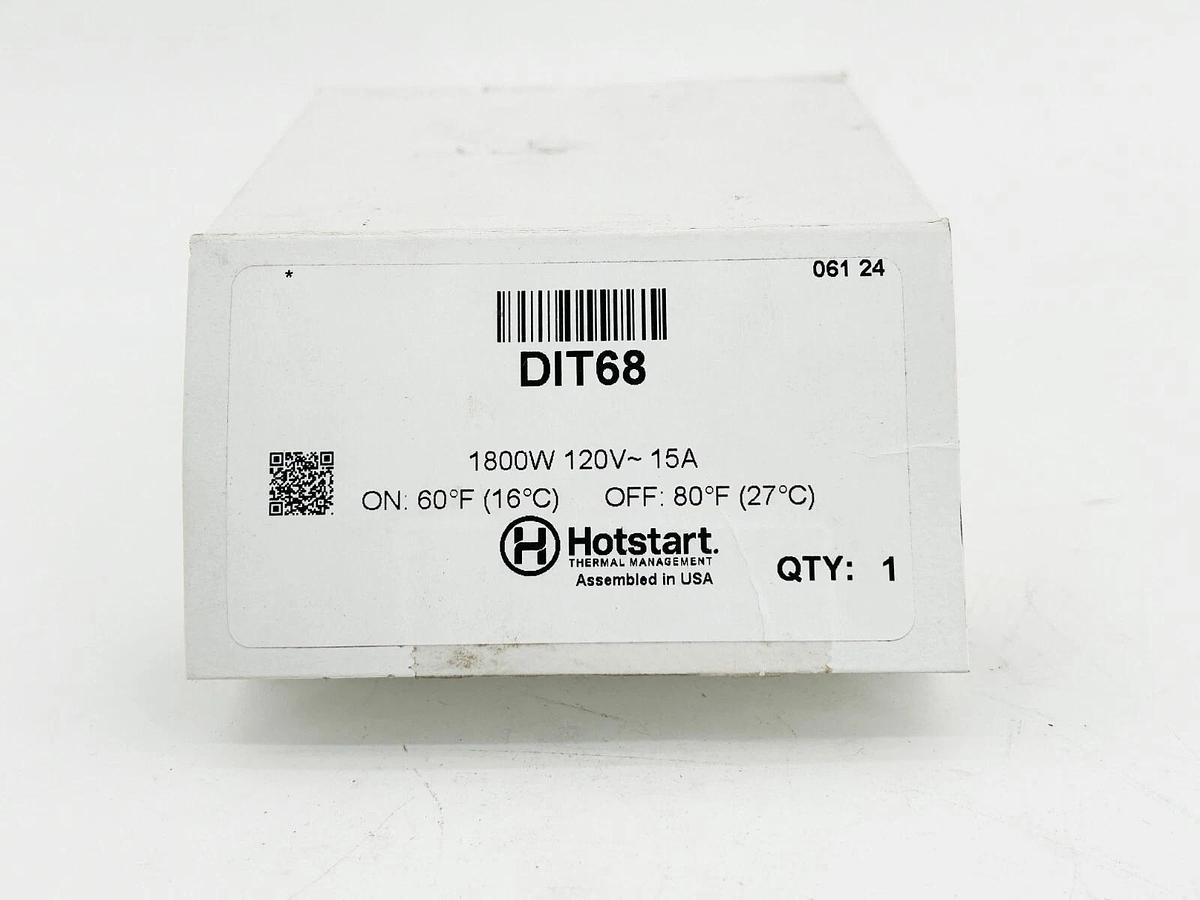 New Hotstart DIT68 Direct Immersion Thermostat 1/2" NPT