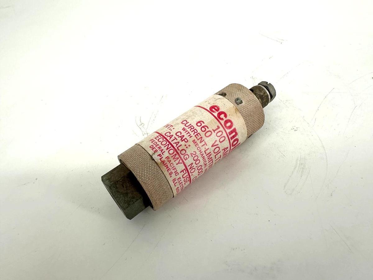 Used Econolim CCL-100 Current-Limit Fuse with Mechanical Indicator 100A 660V