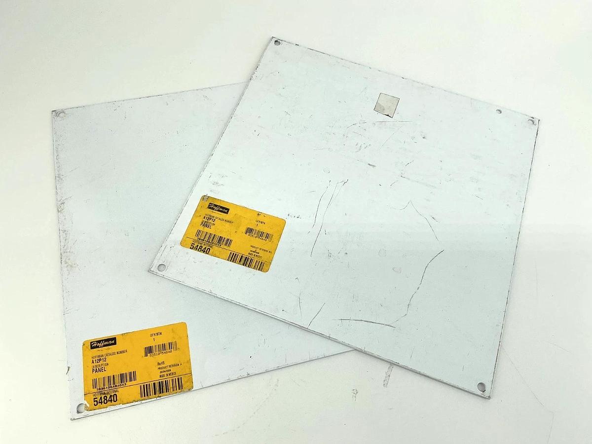 Used Lot of 2 Hoffman A12P12 Panel for Junction Box