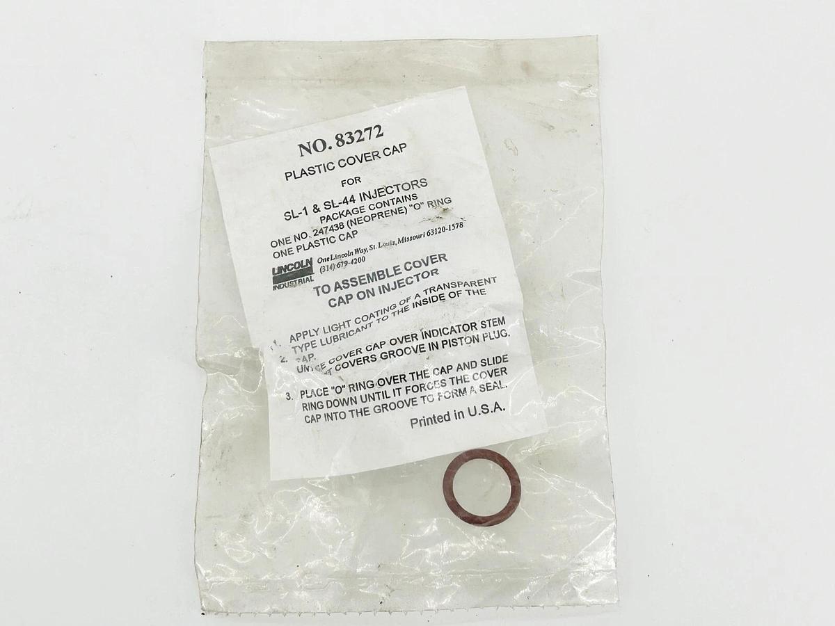 New Lot of 3 Lincoln 83272 Plastic Cap for SL-1 and SL-44 Injectors
