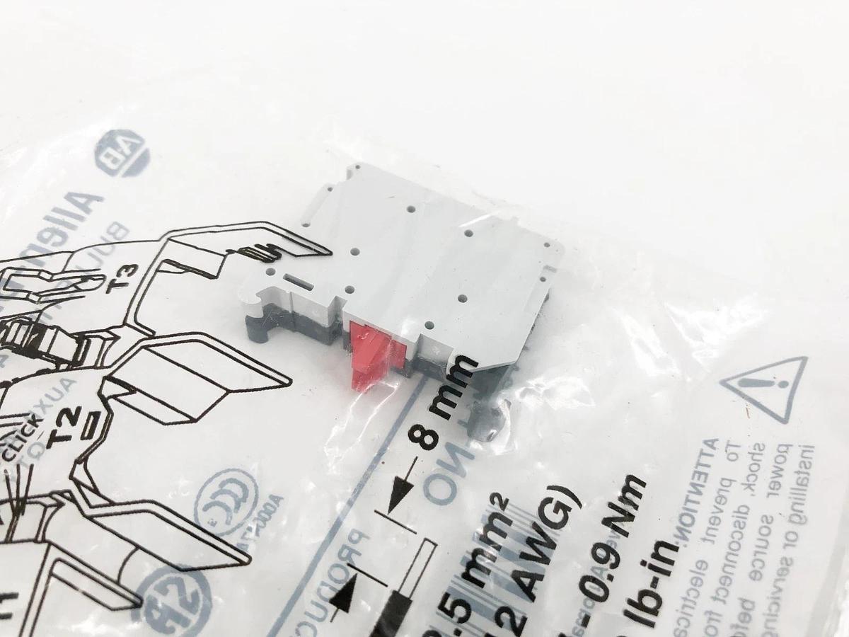 Lot of 2 New Allen Bradley 1494U-NO Ser. A Auxiliary Contacts 1N.O. 10A