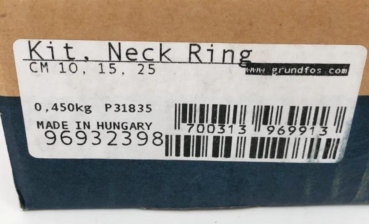 New Grundfos 96932398 Kit Neck Ring for CM- 10 15 25