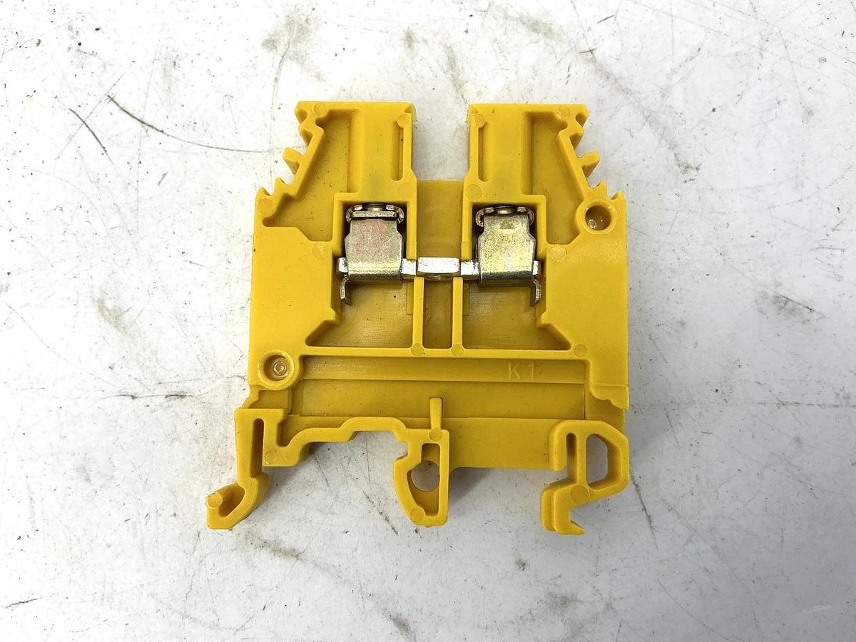 Used Lot of 32 ABB Entrelec M4/6-5116-YELLOW Terminal Block 10AWG 25A 600V M4/6 5116