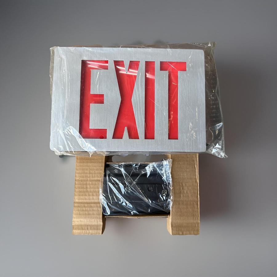 New Lithonia Lighting F2RP1GC Glass LED Exit Sign 120/277V