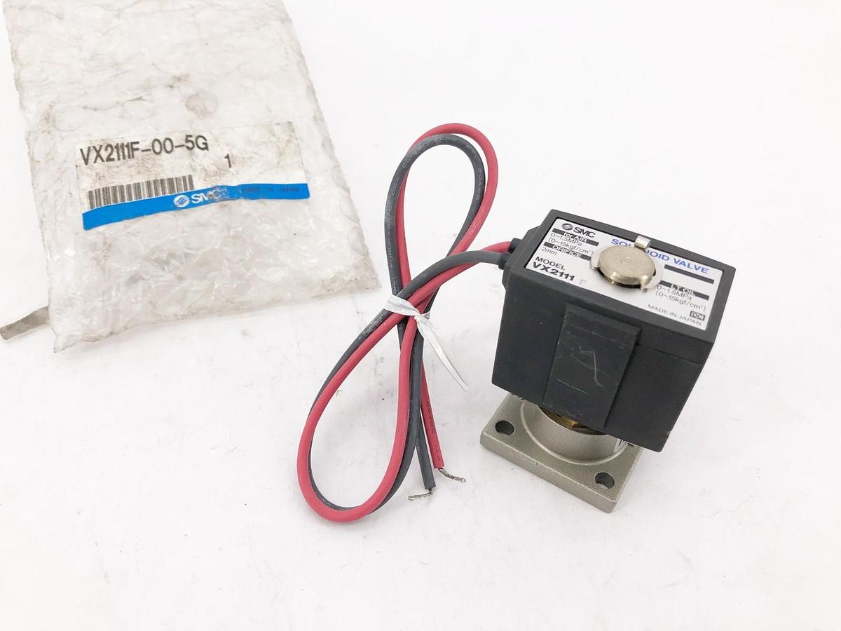 New SMC VX2111F-00-5G Solenoid Valve Coil 24VDC 2mm Orifice