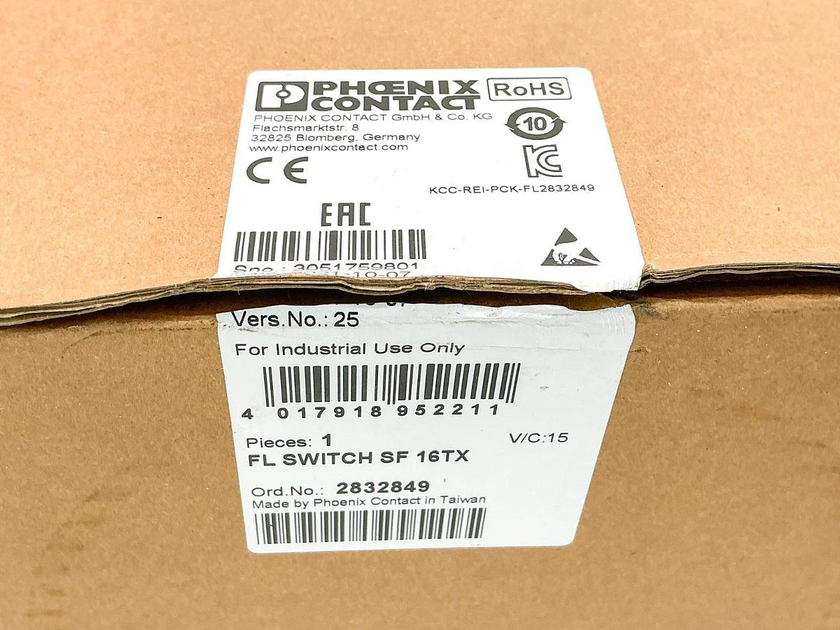 New Phoenix Contact FL Switch SF 16TX Industrial Ethernet Switch 2832849
