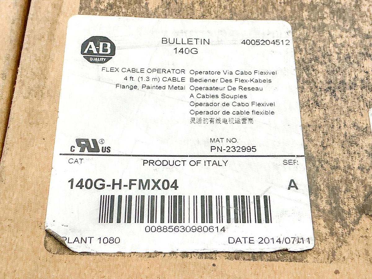 New Allen Bradley 140G-H-FMX04 Flex Cable Operator 4' Ser.A