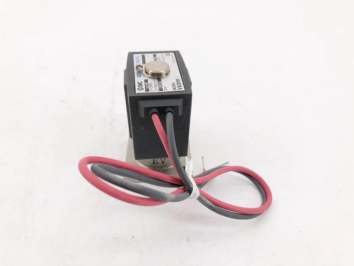 New SMC VX2111F-00-5G Solenoid Valve Coil 24VDC 2mm Orifice - No Box