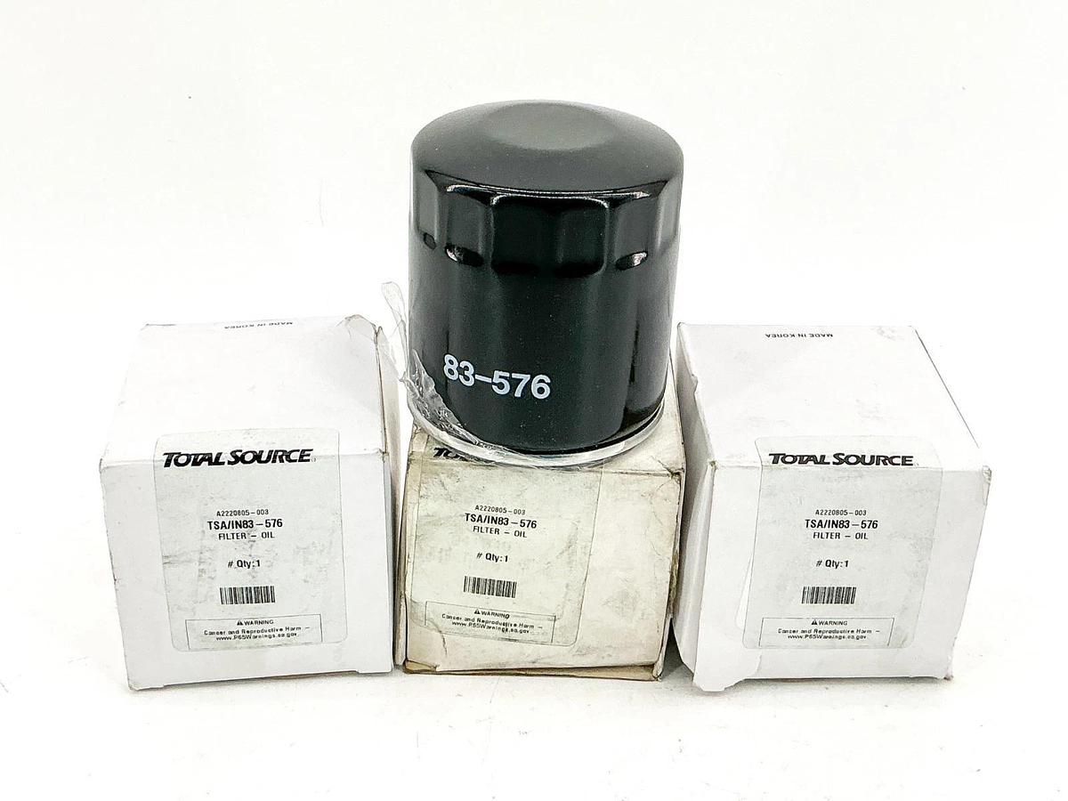 New Lot of 3 Total Source TSA/IN83-576 Oil Filter 83-576