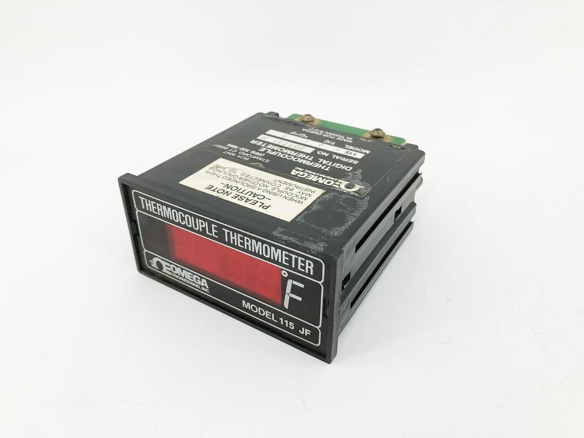Used Omega 115-J-F Thermocouple Digital Thermometer 115JF