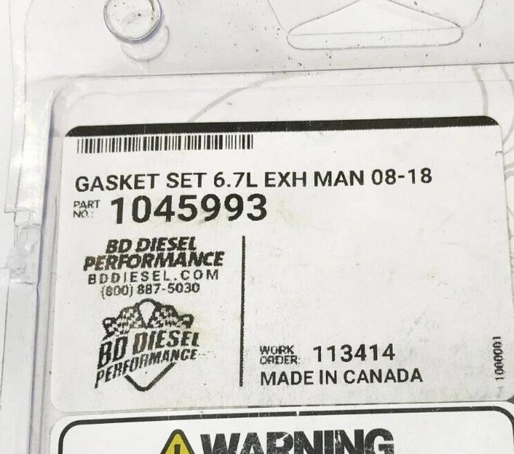 New BD Diesel 1045993 Exhaust Manifold Gasket Set 6.7L 08-18
