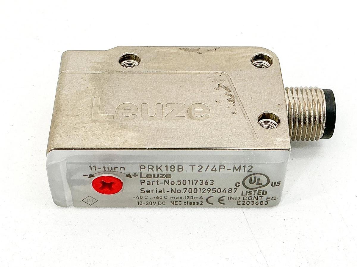 New Leuze Electronics PRK18B.T2/4P-M12 Photoelectric Sensor 30VDC 130mA 50117363
