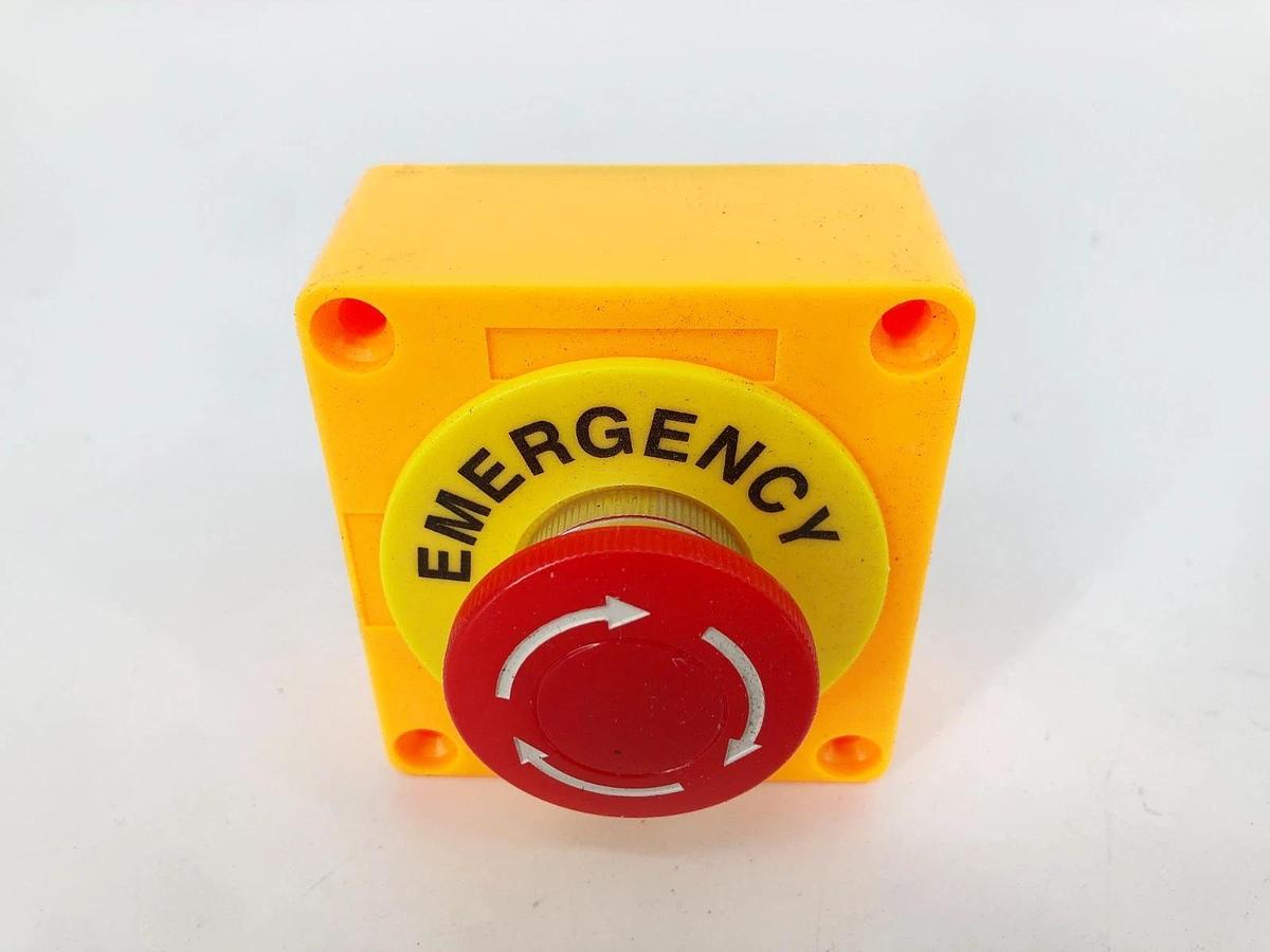 Lot of 3 New NxTop X001V7N0P9 Emergency Stop Pushbuttons 40mm - No Box
