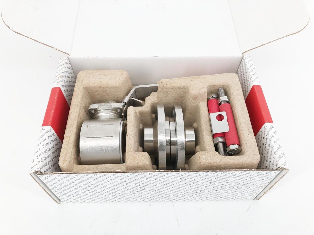 New Meca-Inox PZ4LBWNI925A5FN 3-Piece Ball Valve 316L