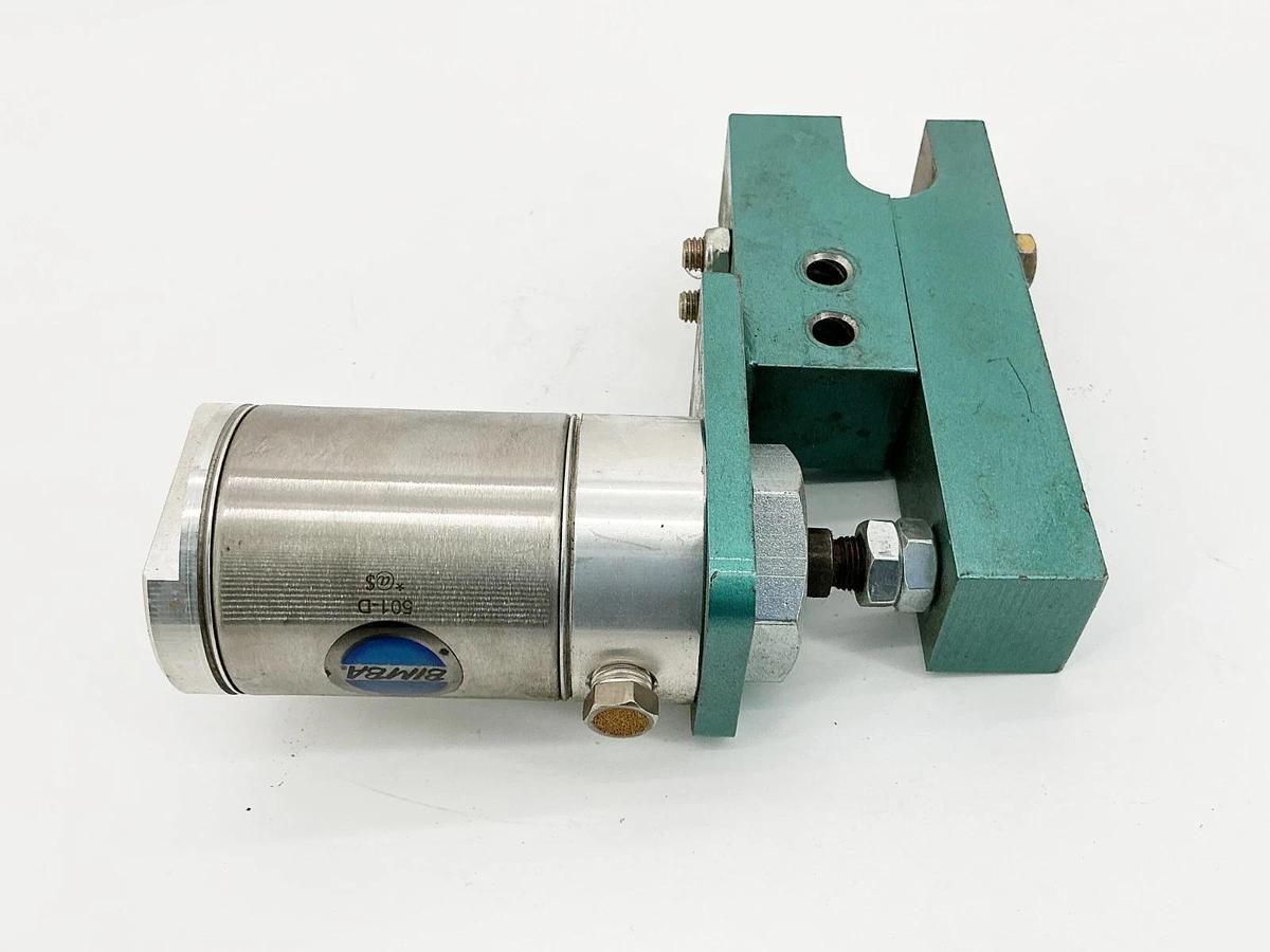 Used Bimba 501-D Pneumatic Cylinder W/ Mounting Bracket