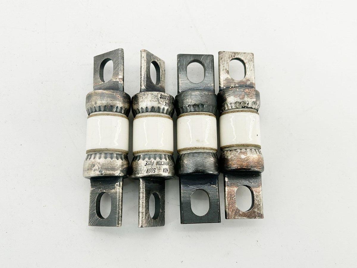 New Lot of 4 Bussmann FWH-40 Semiconductor Fuse 40A 500V