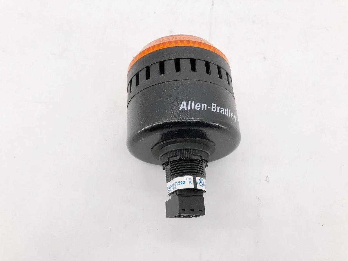 New Allen Bradley 855PD-B24LEC1522 Panel Mount Alarm Amber 24VAC/DC - No Box