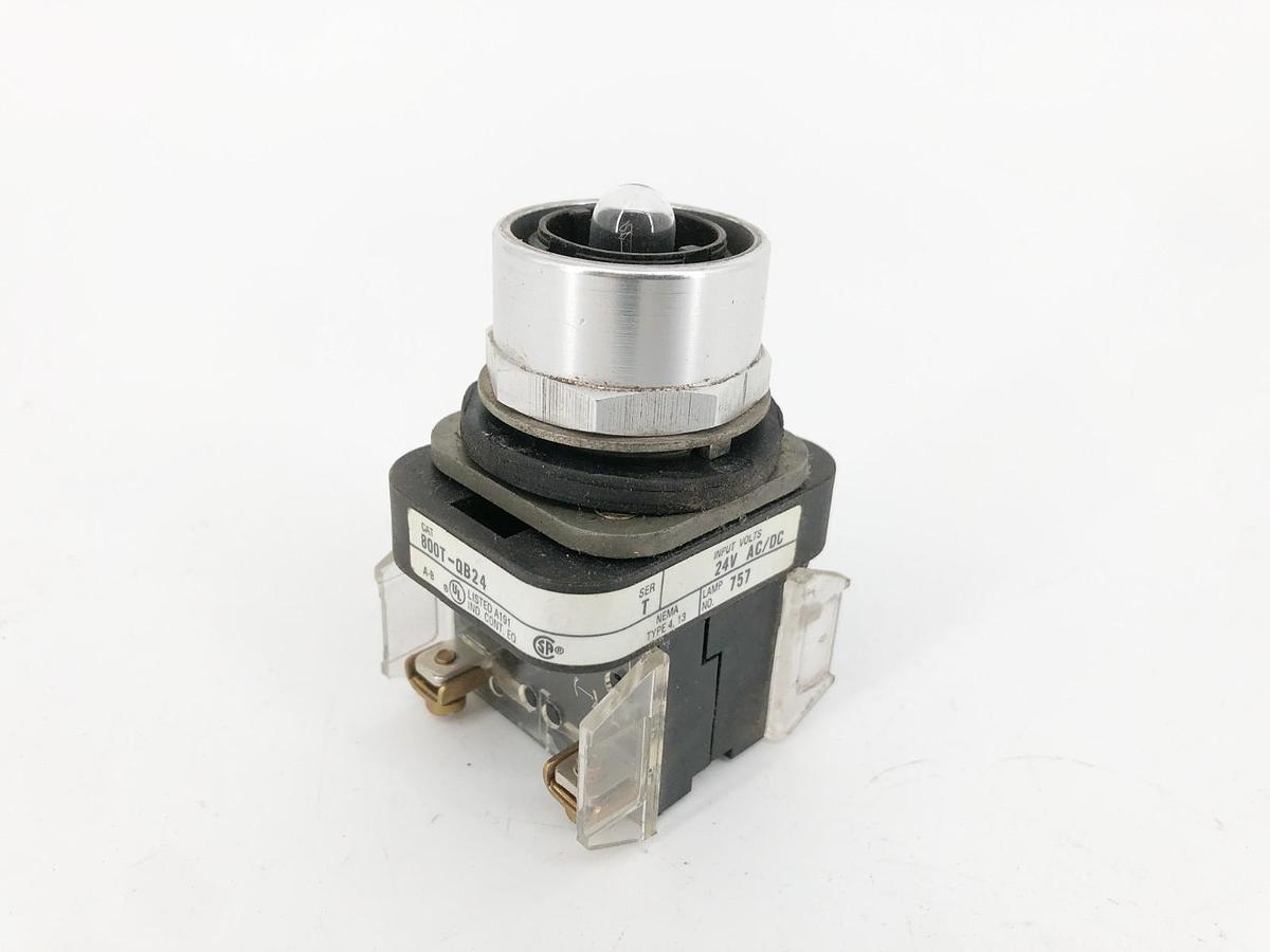 New Allen-Bradley 800T-QB24 Ser. T Pushbutton 24VAC/DC No Box Missing Cap/Bulb