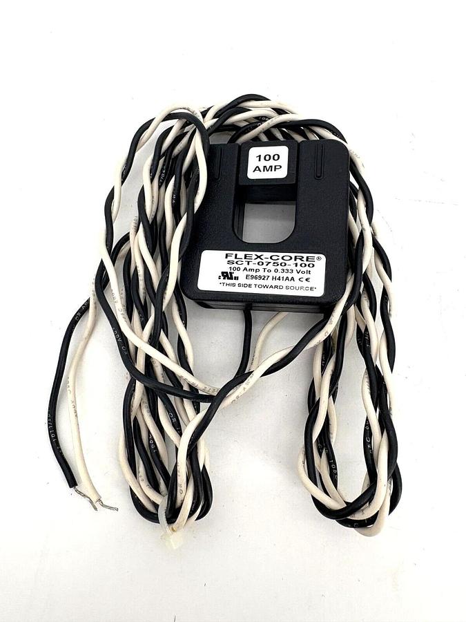 New Flex-Core SCT-0750-100 AC Split-Core Current Transformer 100A 600V