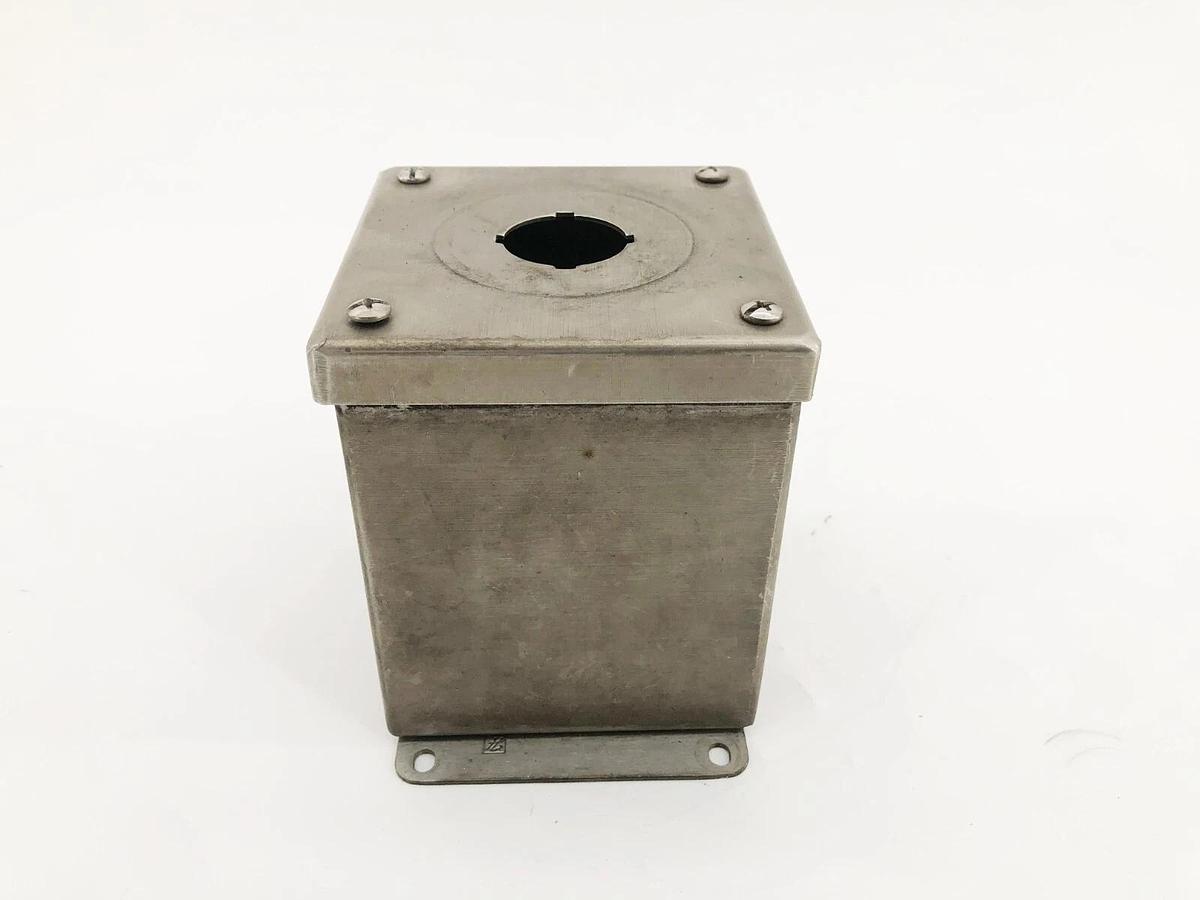Used Hoffman E1PBXSS Pushbutton Enclosure Stainless Steel 4" x 4.75" x 4"