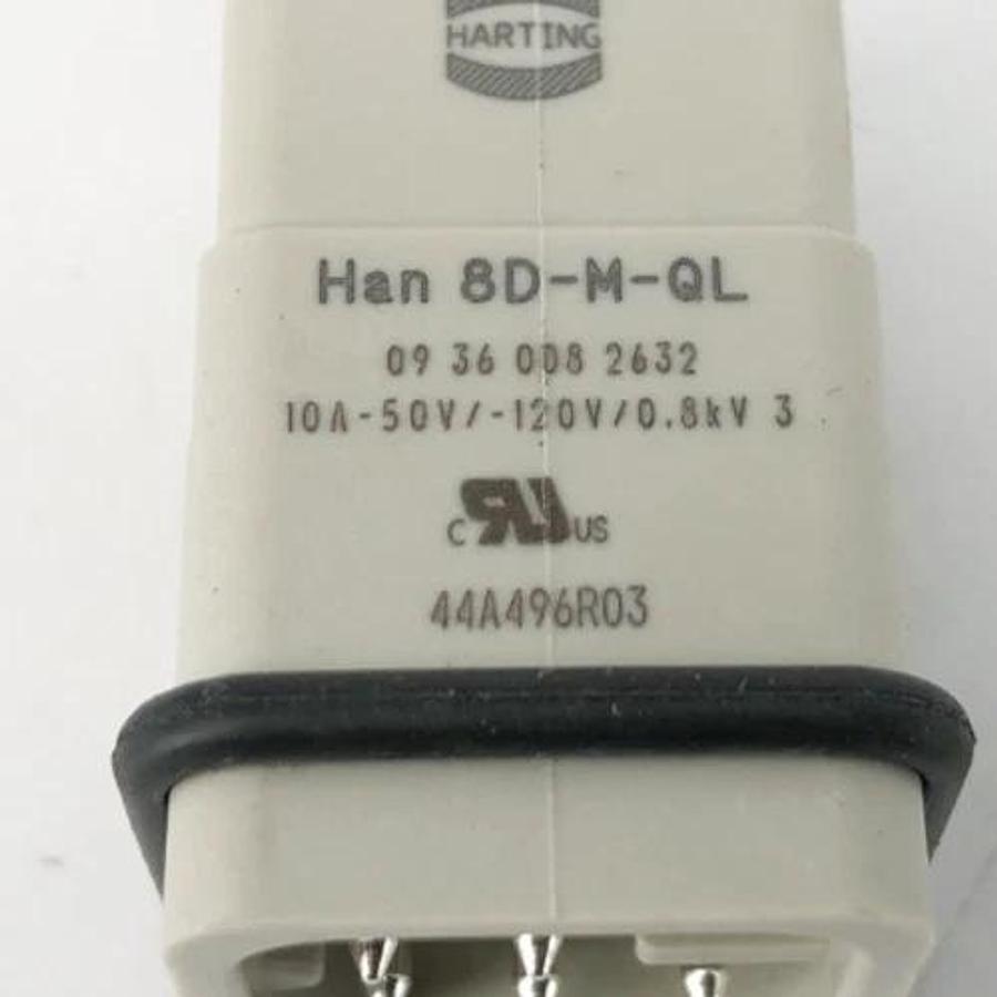 New Harting Han 8D-M-QL Connector Insert 10A 09360082632 - No Box