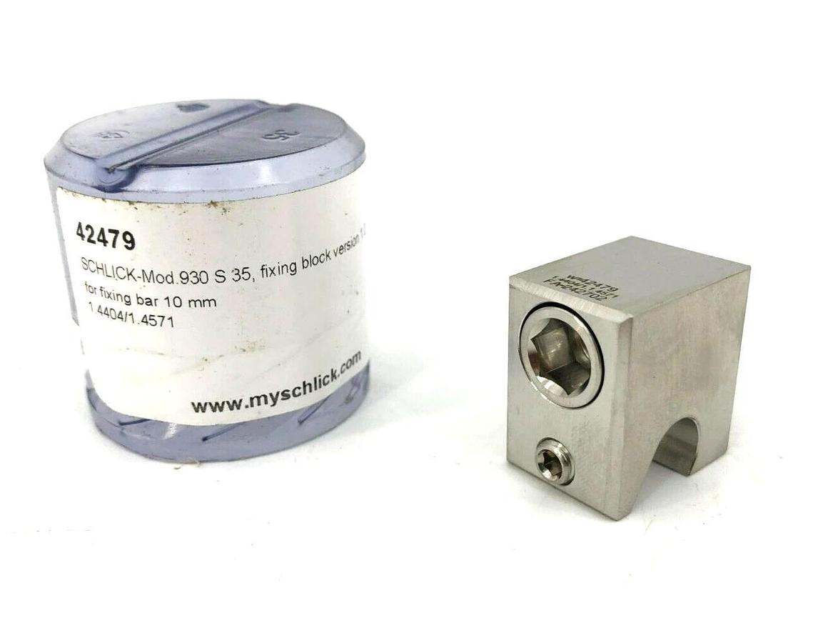 New Schlick Mod. 930 S 35 Fixing Block Version 1.0, D 9.320 For Fixing Bar 10mm