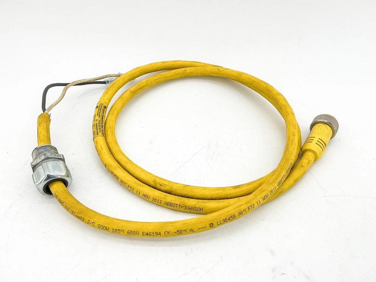 Used Lot of 2Woodhead 102002C01F0601 Cordset 2P 600V 13A