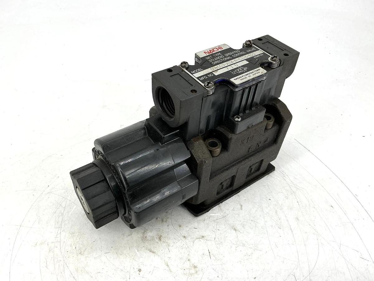 Used Nachi Hydraulics SS-G03-A3X-R-C115-E21 Directional Control Valve Wet Type 4-Way