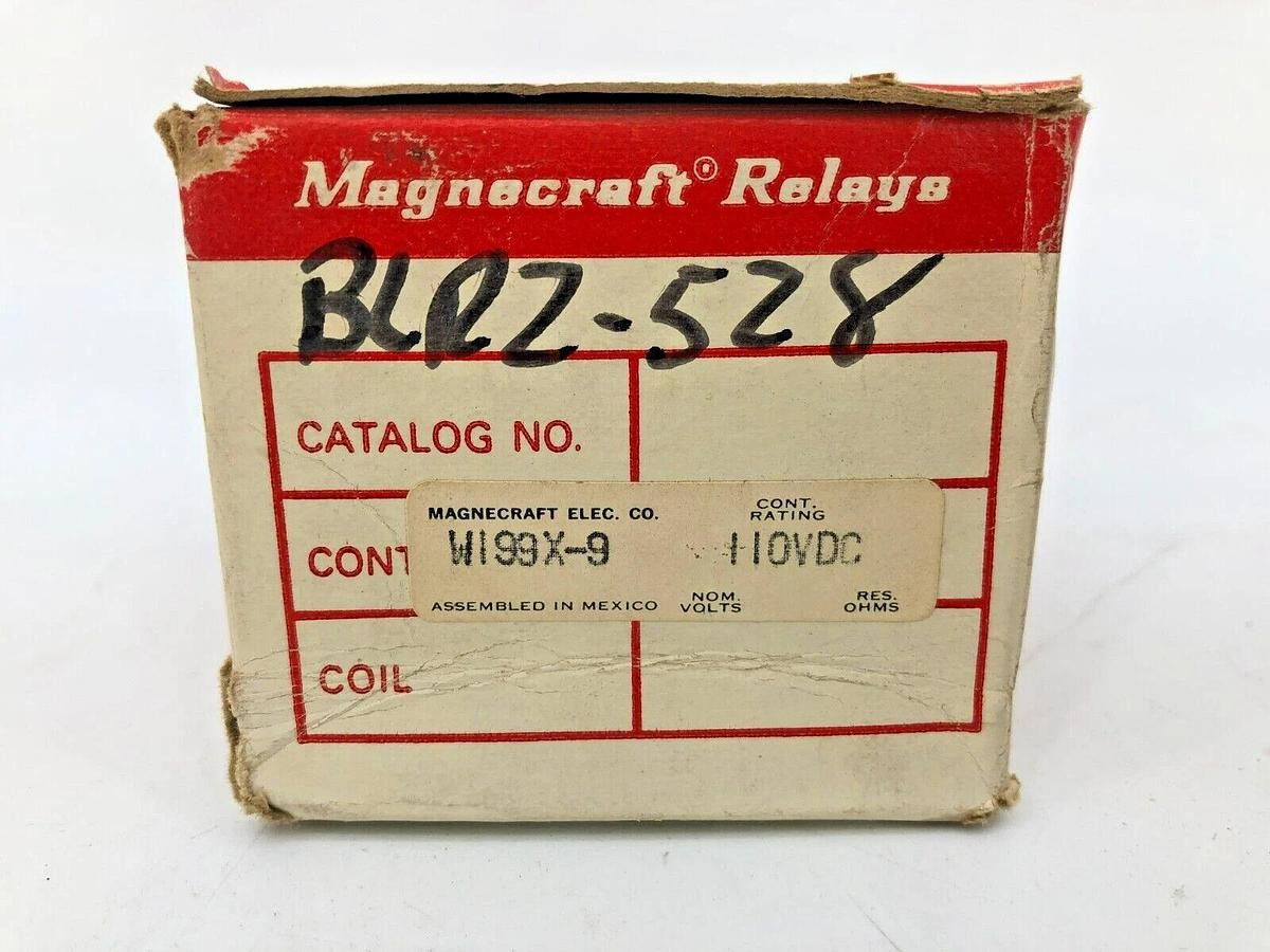 Used Magnecraft W199X-9 Power Relay 110VDC New Surplus
