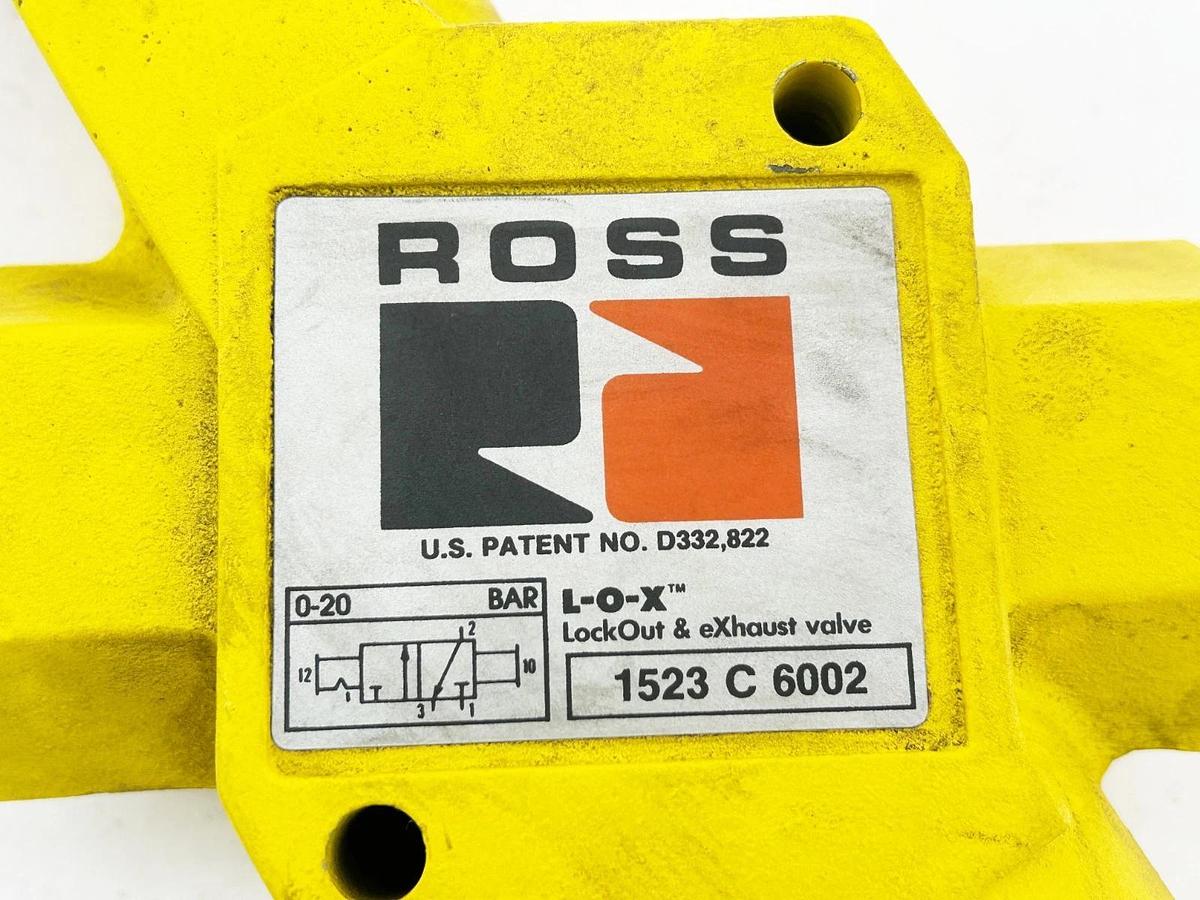 New Ross Controls 1523C6002 Hydraulic Valve 1-3/2" Piped Exhaust 20Bar