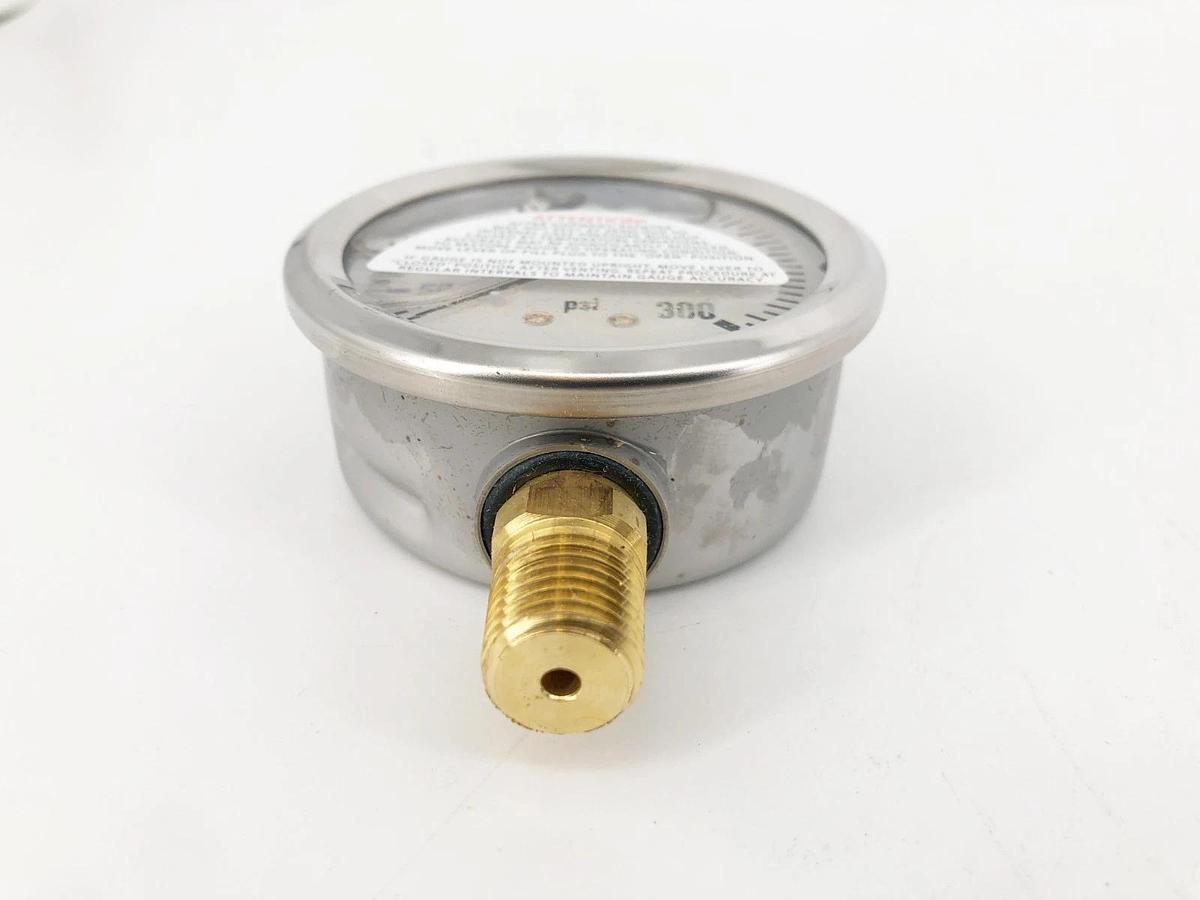 New Wika 9767096 Gauge 213.532.5" 300psi 1/4" Lower Mount