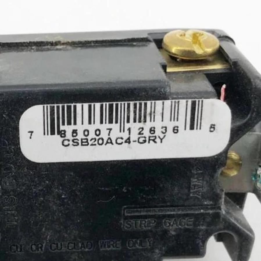Lot of 2 New Pass & Seymour CSB20AC4-GRY 4-Way Toggle Switches 20A - No Box