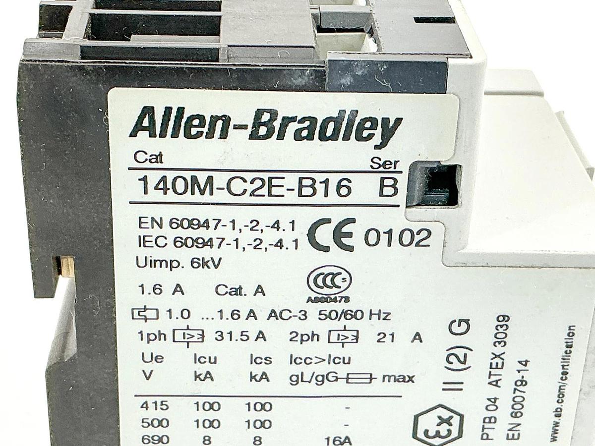 New Allen Bradley 140M-C2E-B16 Ser. C Motor Circuit Breaker 1-1.6A - No Box