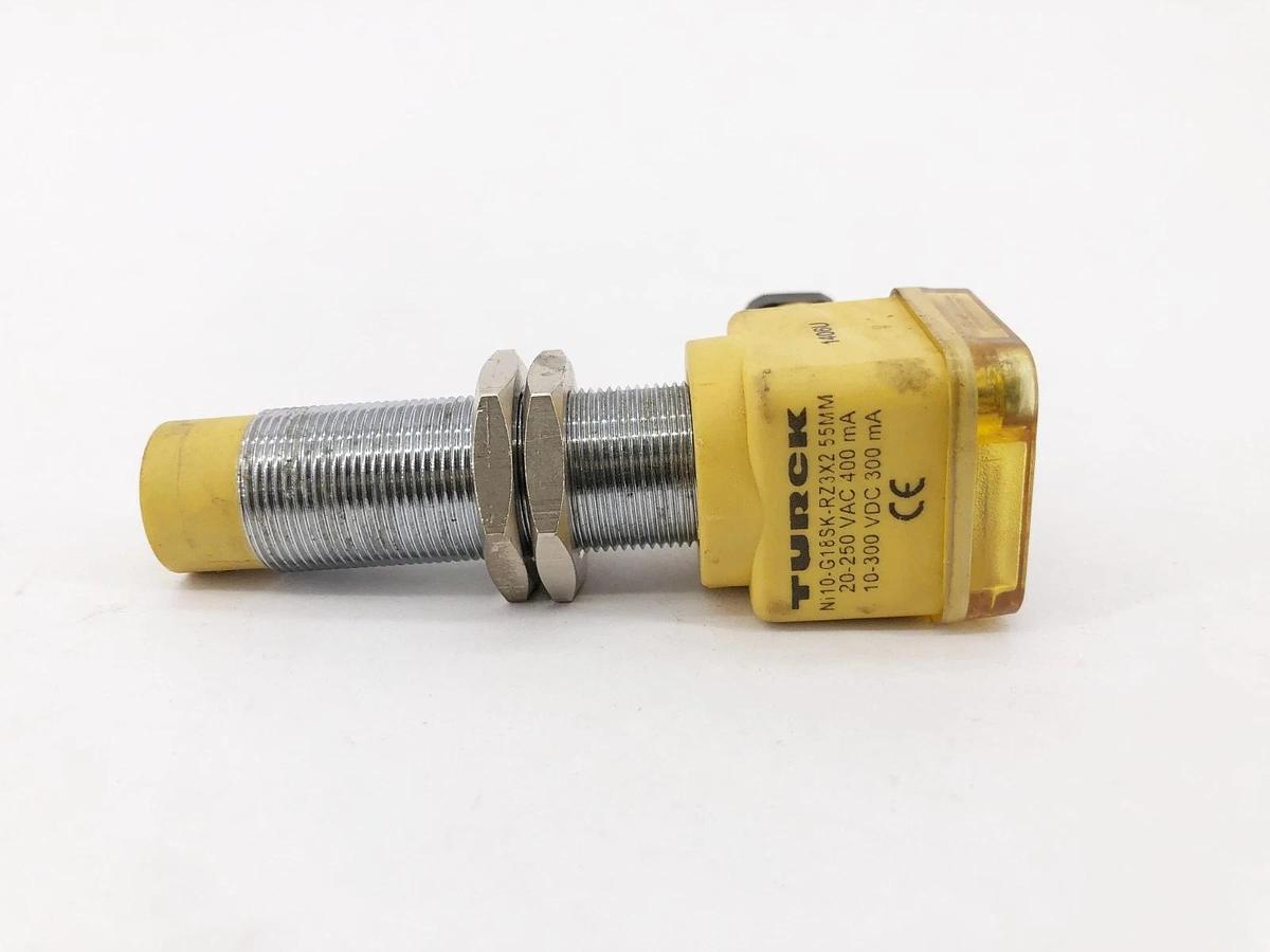 Used Turck NI10-G18SK-RZ3X2 55MM Proximity Sensor 20-250VAC 4331700