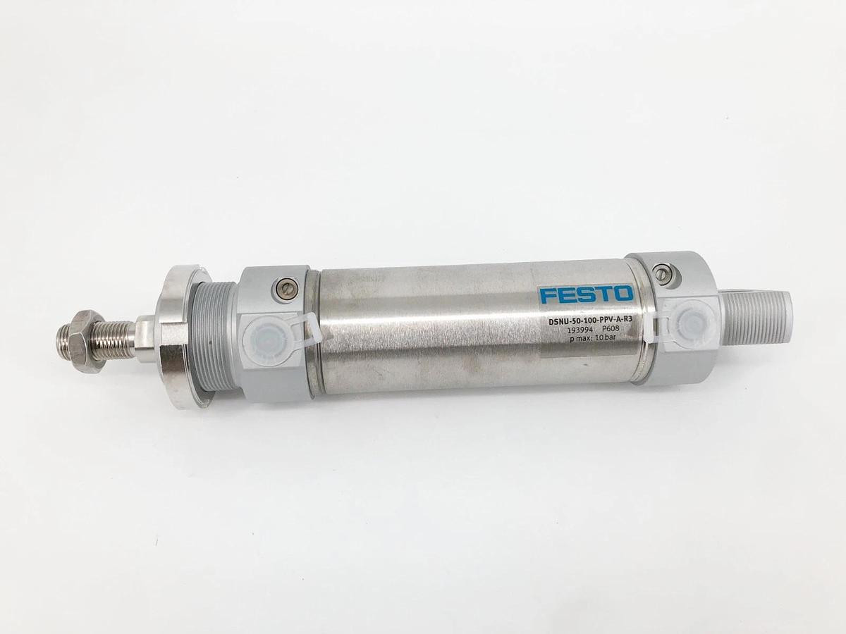 New Festo DSNU-50-100-PPV-A-R3 Cylinder 50mm Bore 100mm Stroke 193994 - No Box