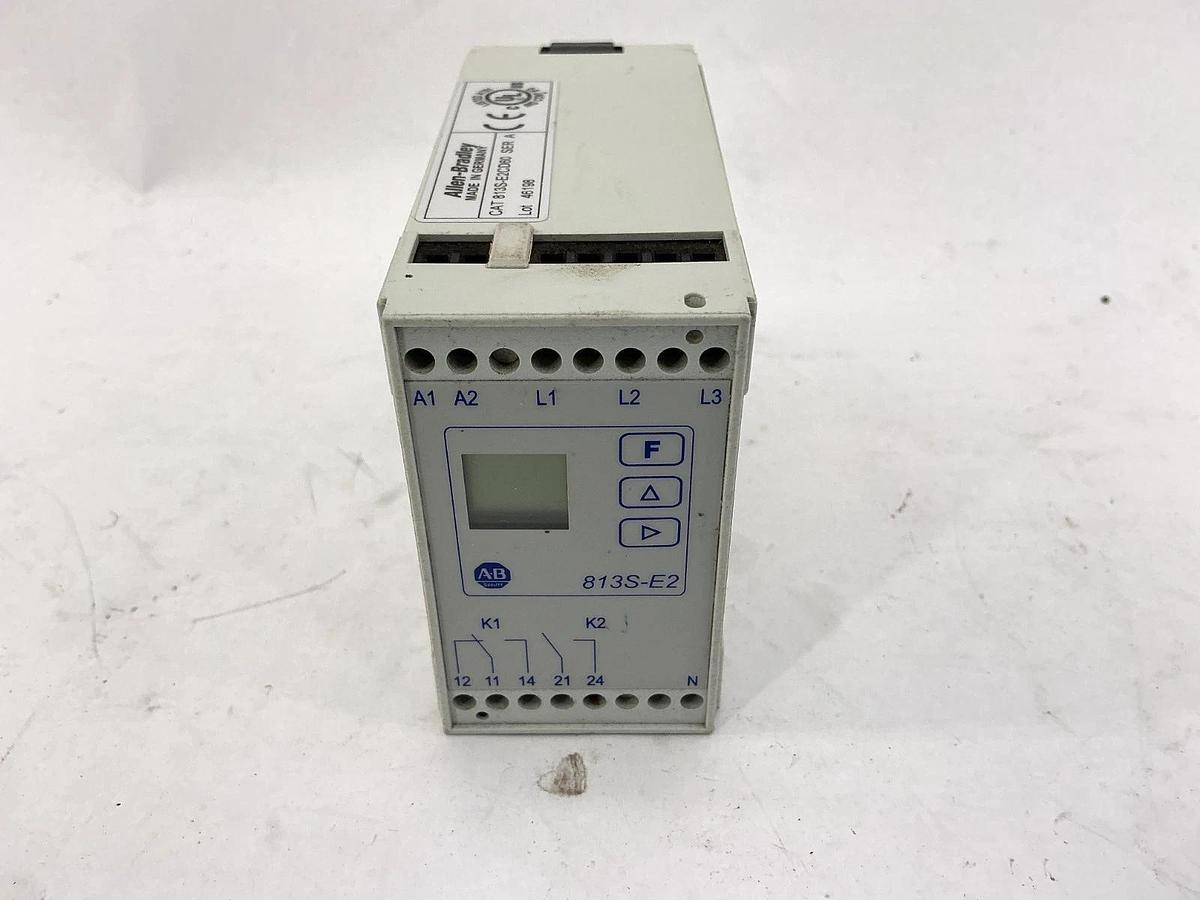 Used Allen Bradley 813S-E2CD60 Ser A Phase Monitor 250-690V 60HZ 115VCP 3 Phase