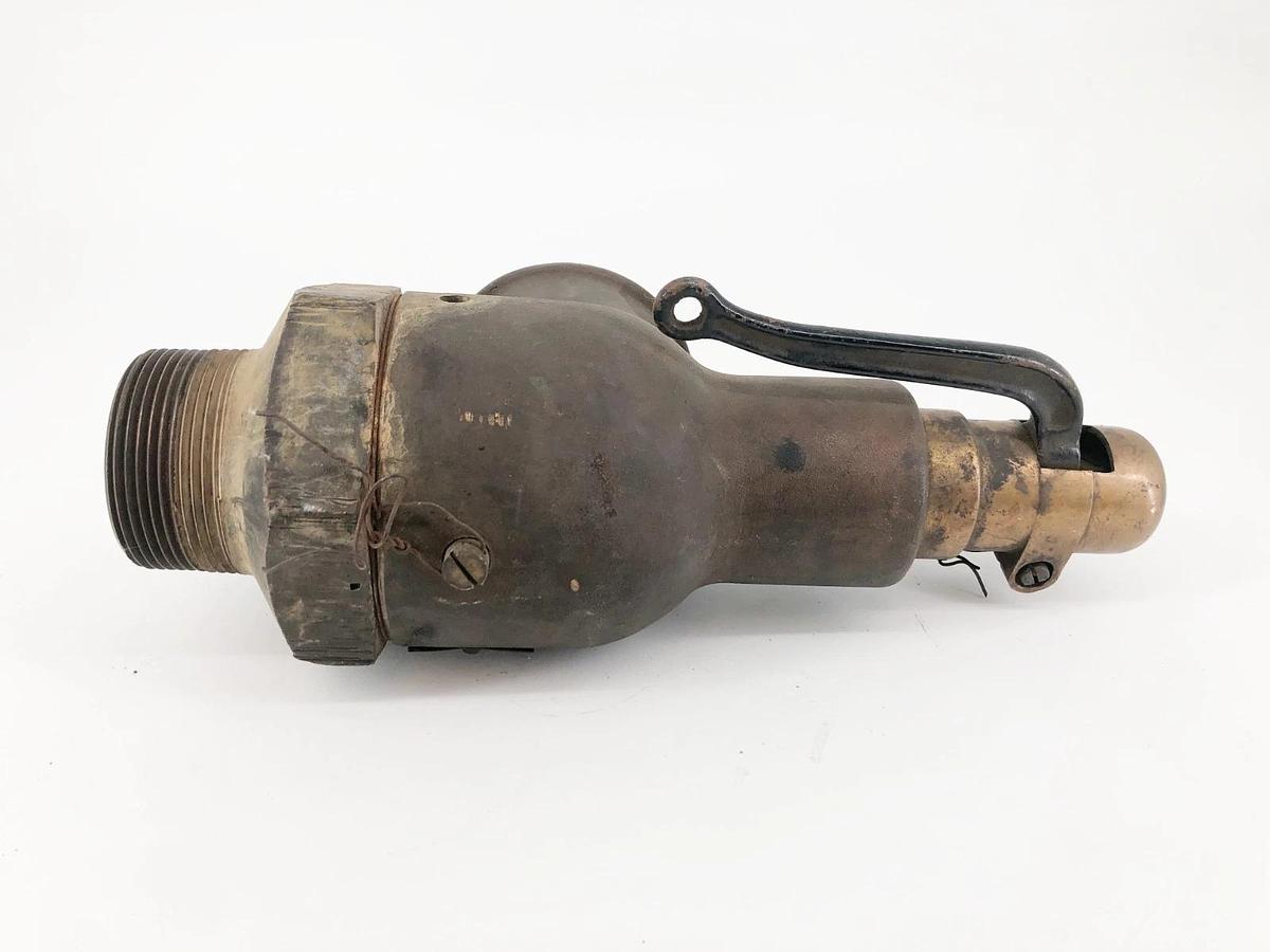 Used Lunkenheimer Fig 629 Brass Safety Valve 2-1/2" Input 3" Output Set 150psi