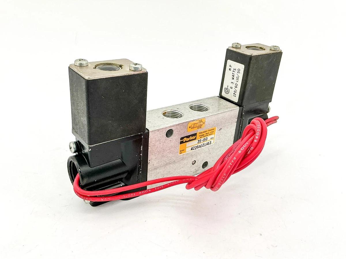 New Parker 422BA021A53 Solenoid Valve 35-150PSIG 110/120V 6.3W - No Box
