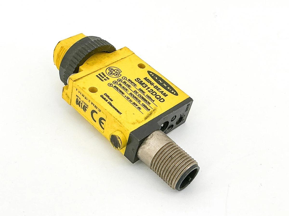 Used Banner SM312DQD Mini-Beam Photoelectric Sensor 10-30VDC