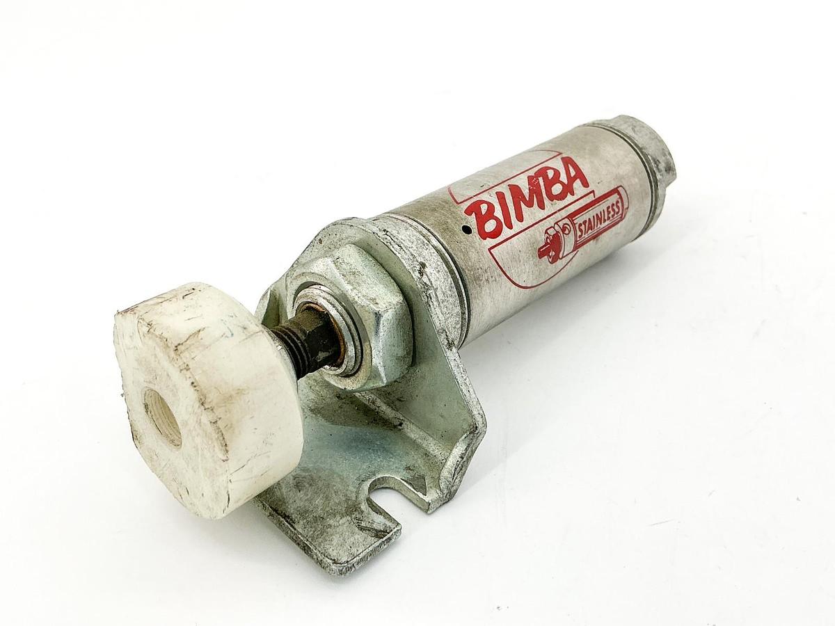 Used Bimba 121-ZG Pneumatic Cylinder Stainless Steel