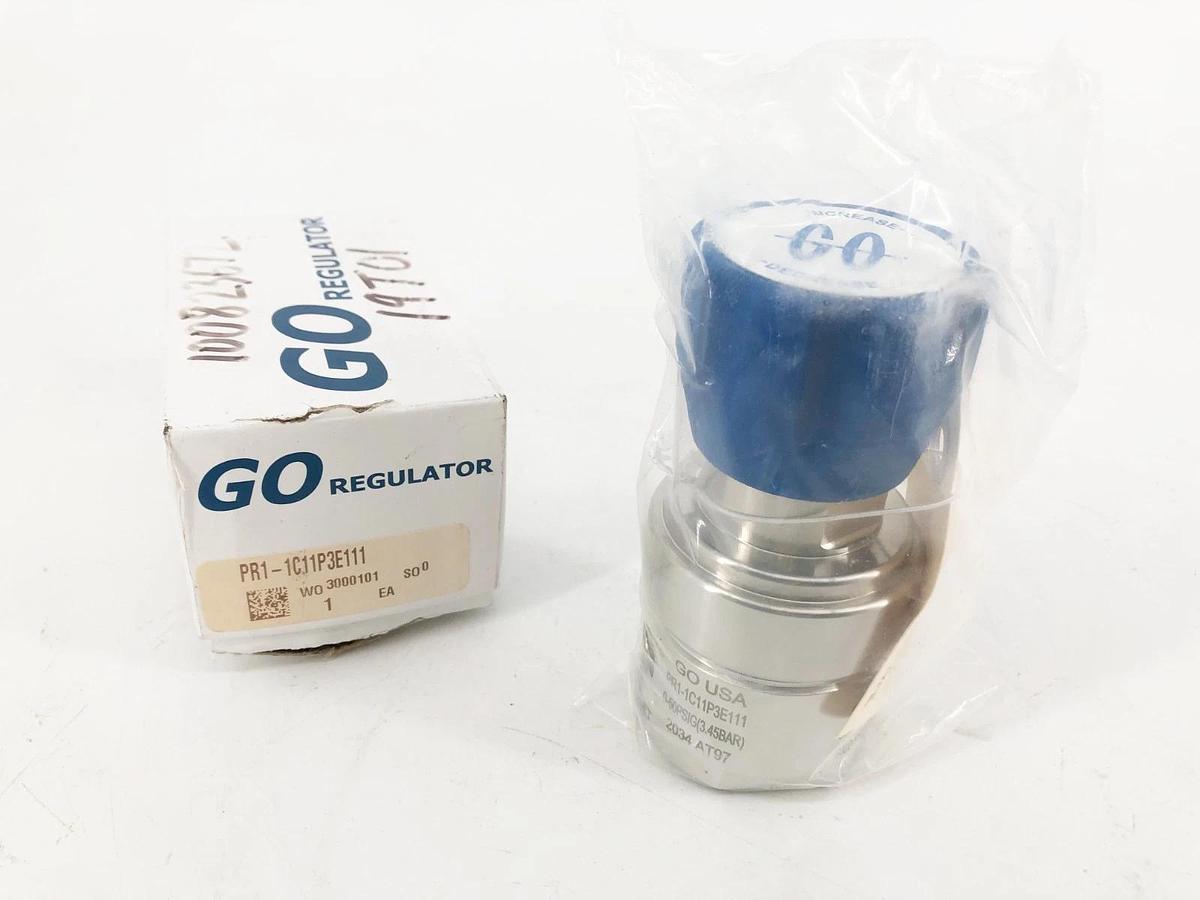 New Go Regulator PR1-1C11P3E111 Pressure Reducing Regulator 0-50 PSI 1/4" FNPT