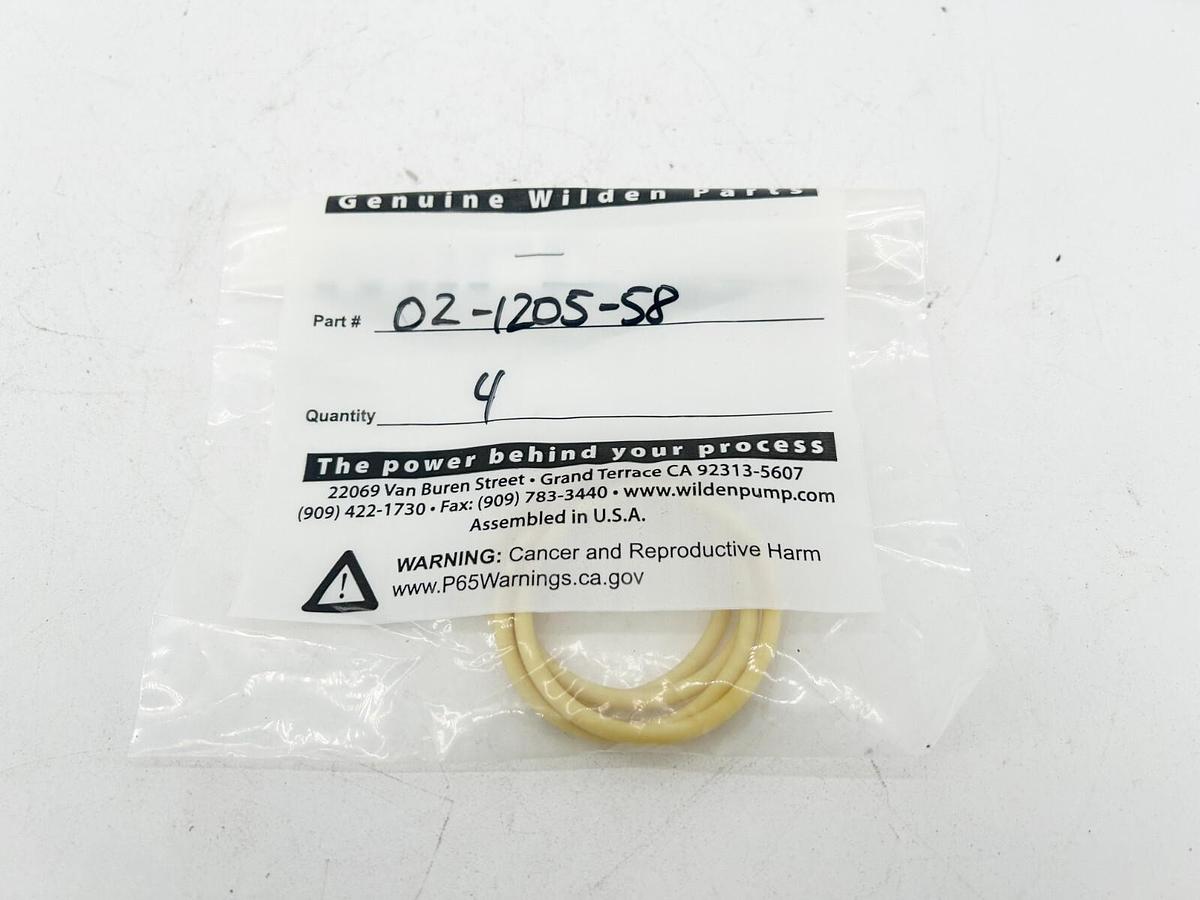 New Lot of 4 Wilden 02-1205-58 O-RIng Used in 1" Pump Santoprene