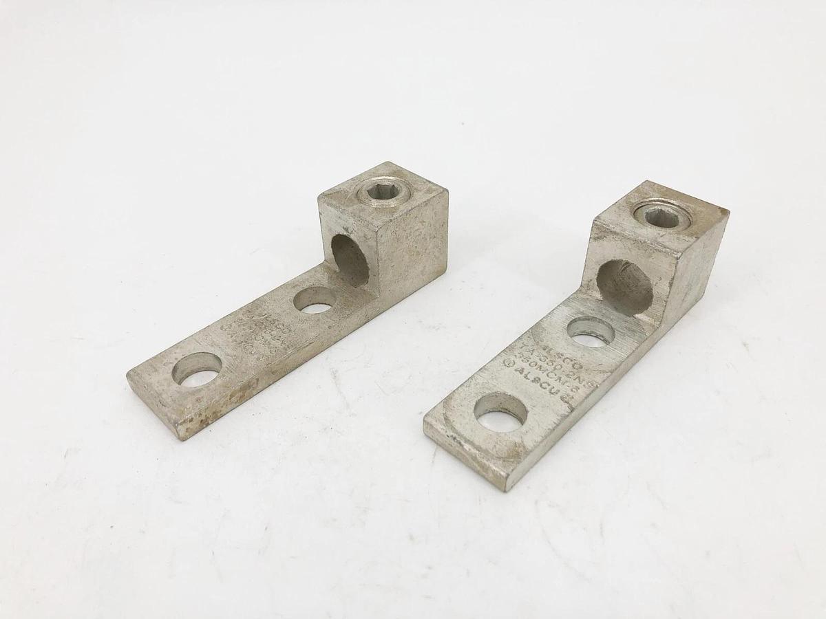 Used Lot of 2 Ilsco TA-350-2NS Mechanical Lugs 350MCM-6 AL9CU