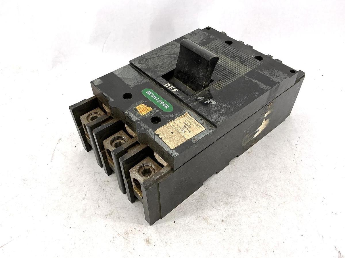 Used Square D 997316 Circuit Breaker Molded Case 3-Pole 3-Phase 100A 600VAC