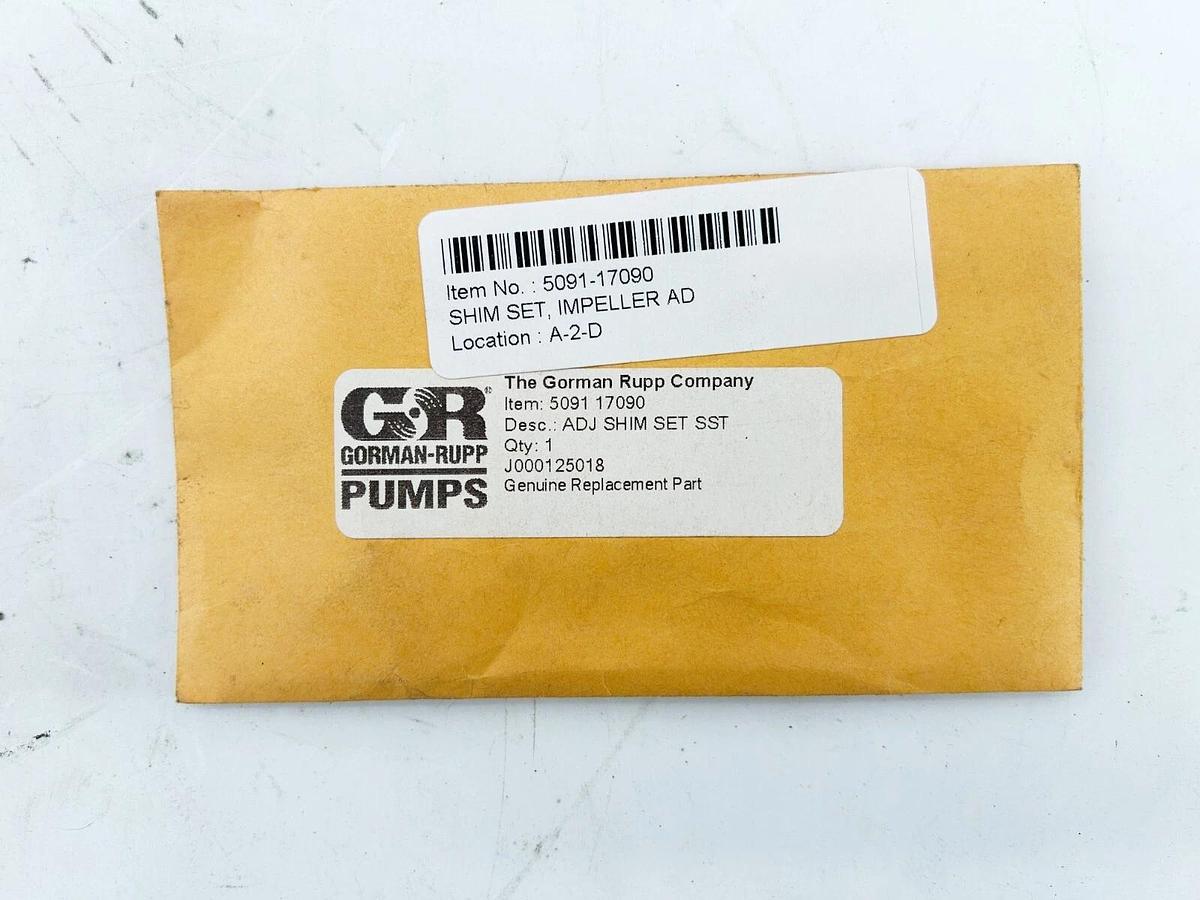 New Gorman Rupp 5091-17090 ADJ SHIM Set SST