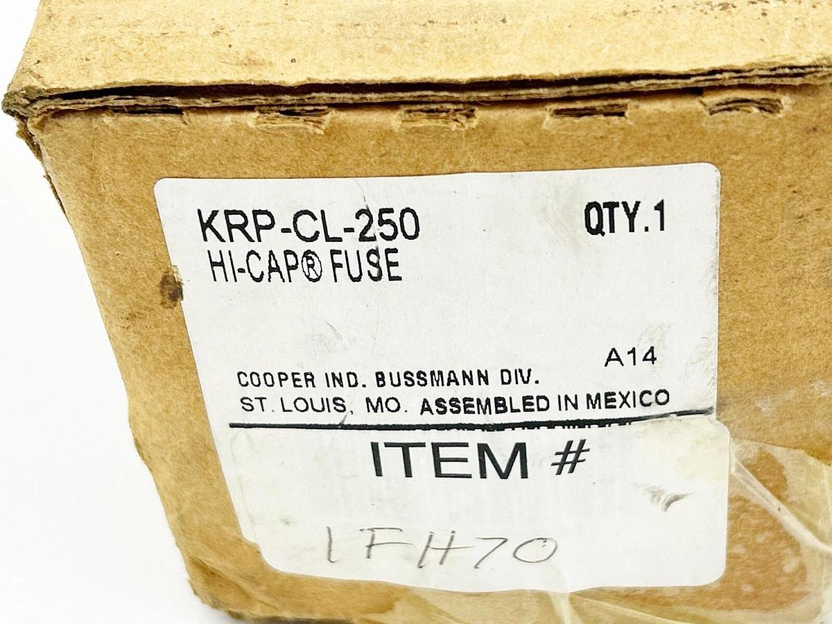 Used Bussmann KRP-CL-250 Hi Cap Fuse Current Limiting Time Delay 20000AMP