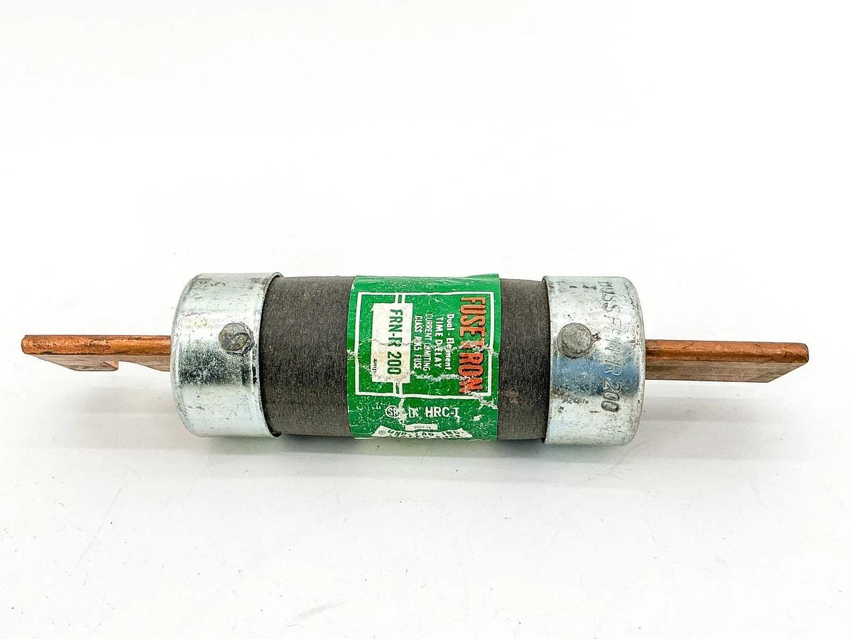New Bussmann FRN-R-200 Fusetron Dual Element Fuse 200A 250V Class RK5