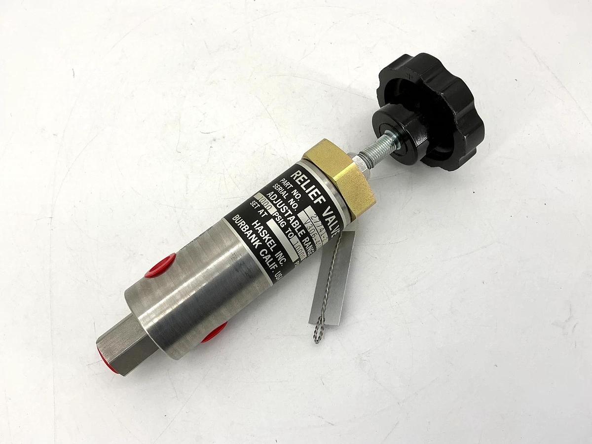 New Haskel 27741-2 Relief Valve Adjustable Range: 1000-10000PSIG 277412