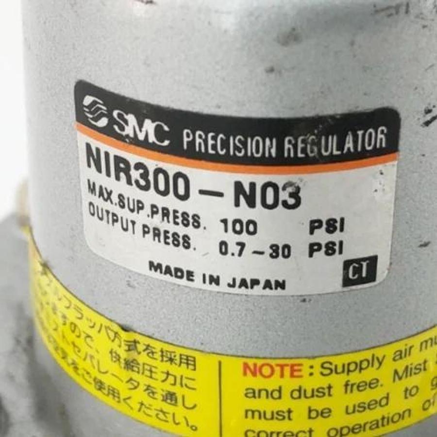 Used SMC NIR300-N03 Precision Regulator 3/8" NPT 100psi