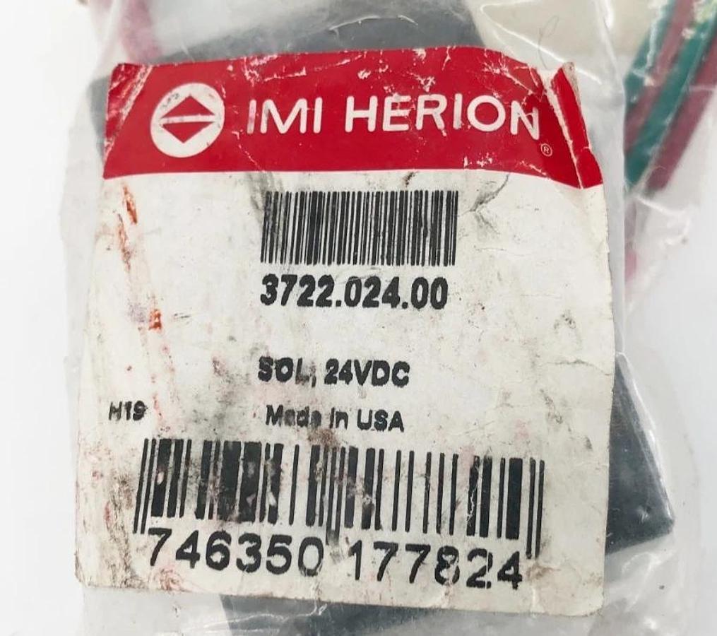 New IMI Herion 3722.024.00 Solenoid Coil 24VDC 8111710